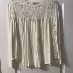 Altered state creamish White long sleeve shirt